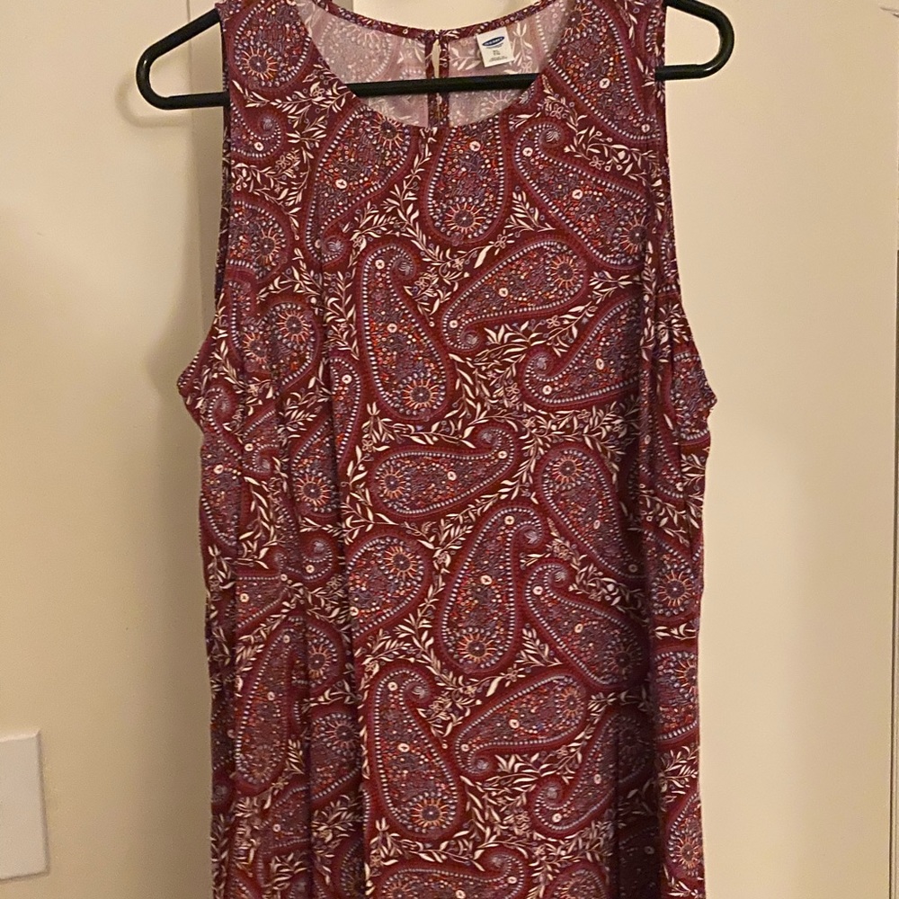 Red summer dress